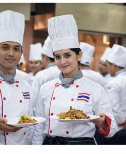 Thai chefs showcasing their culinary creations
